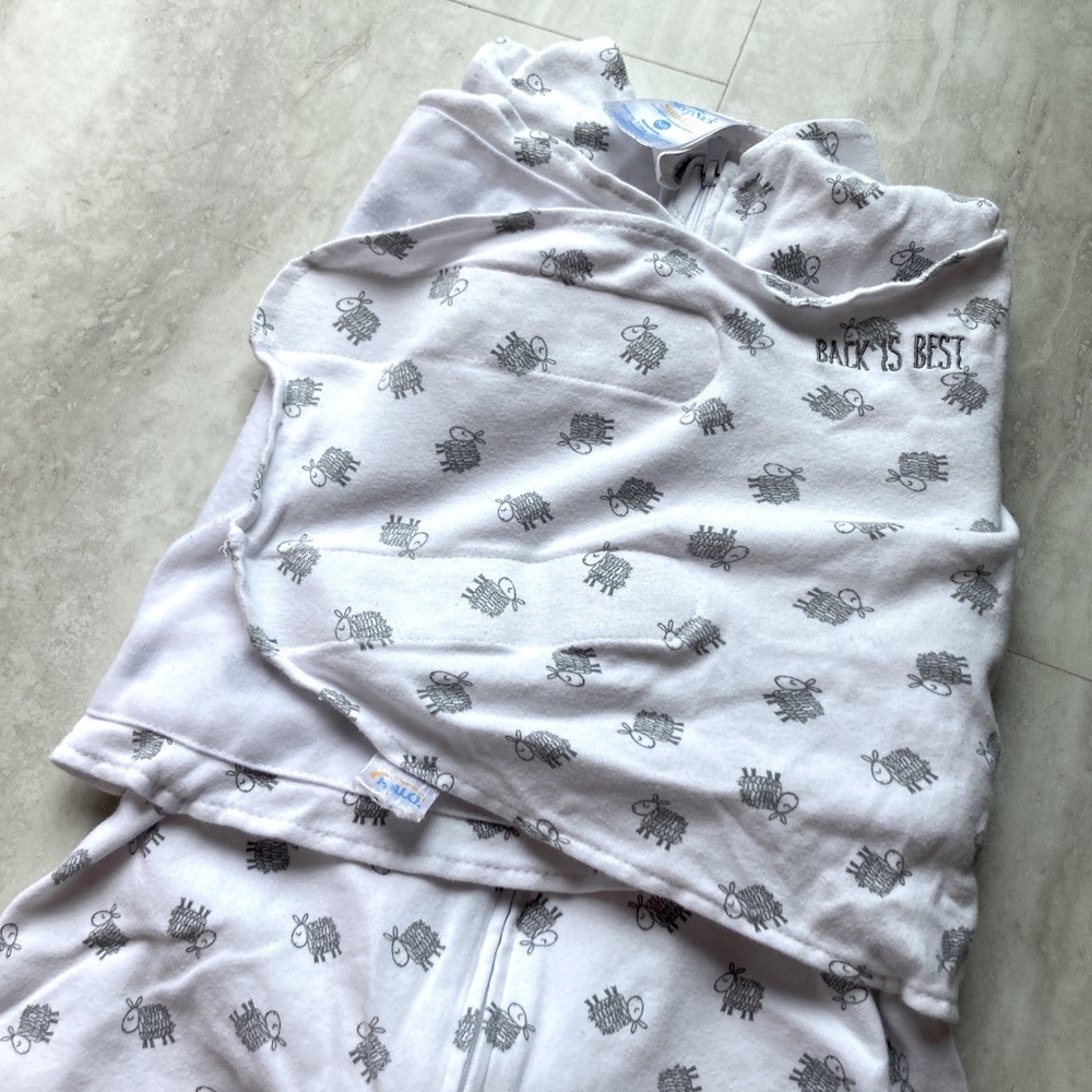 Halo Sleep Sack Swaddle, Newborn, Grey Sheep